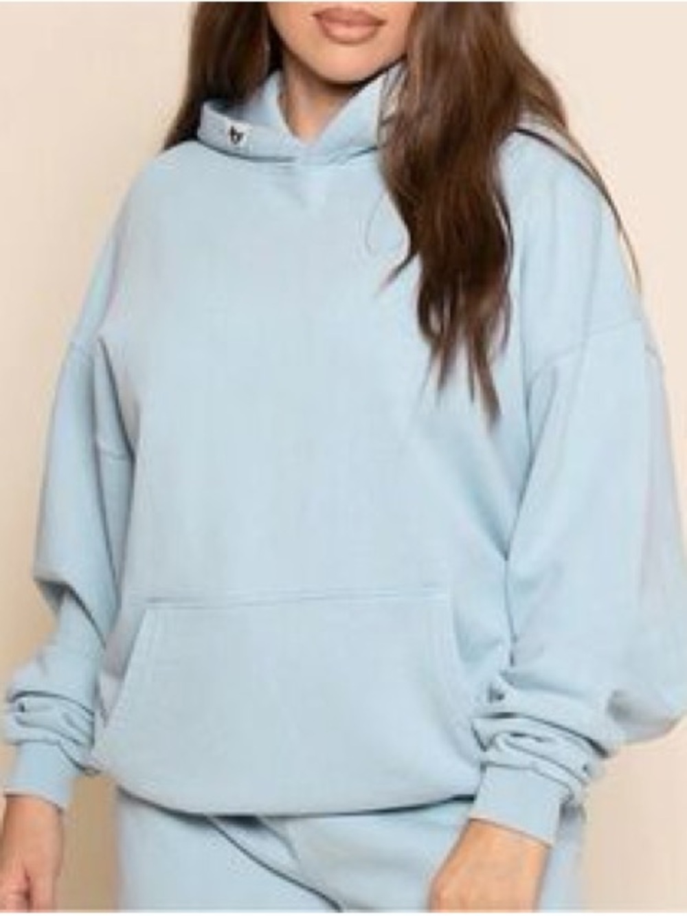Thirty Years TY Hoodie Sweatshirt in Breeze Blue Size Large 100% Cotton